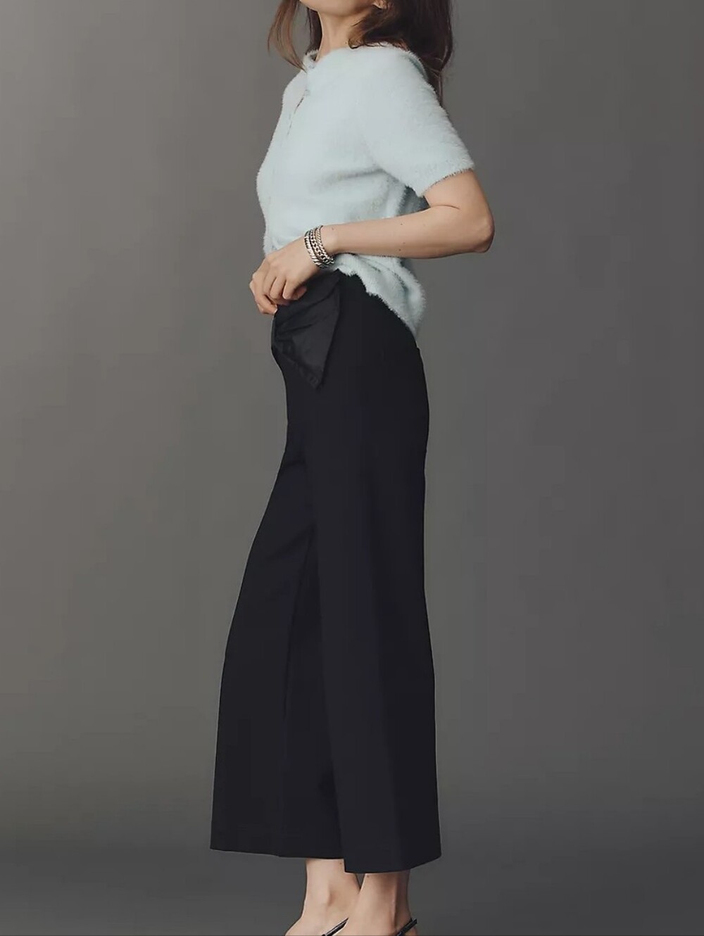 Maeve Cropped Bow Pants - Picture 1 of 4